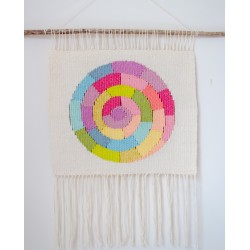 Handwoven colorful wall hanging