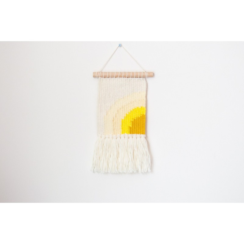 Mini woven wall decor sun