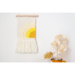 Mini woven wall decor sun