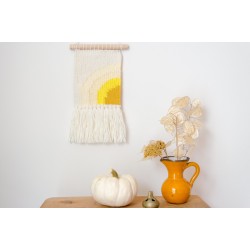 Mini woven wall decor sun