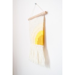 Mini woven wall decor sun