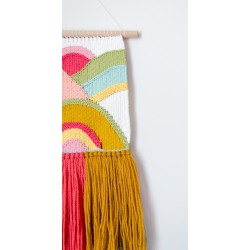 Handwoven colorful wall hanging